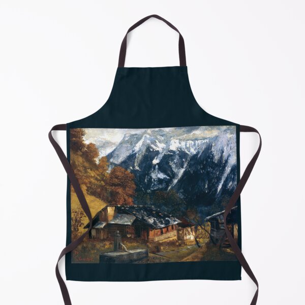 Item preview, An Alpine Scene 1874 Gustave Courbet designed and sold by RocketshipRetro.