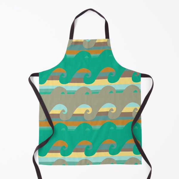 Item preview, Vintage waves mid century retro pattern designed and sold by darfeuille.