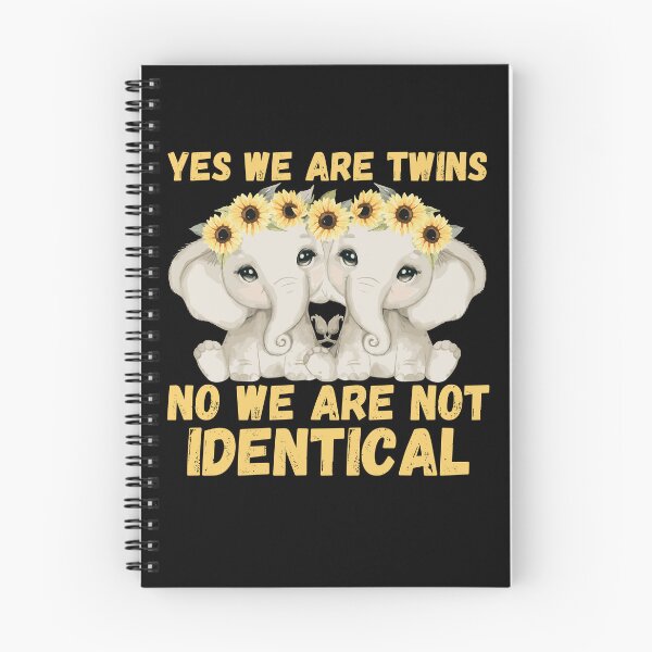 Item preview, Elephants Yes We Are Twins Not Identical designed and sold by KrisRubinArt.