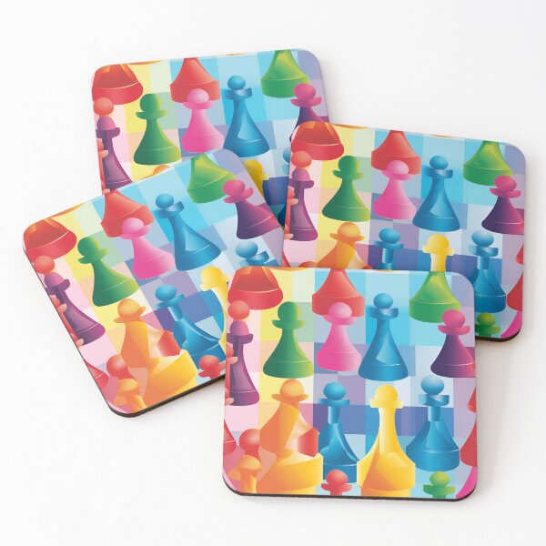 Item preview, Awesome Rainbow Chess Board pattern designed and sold by Sp3ctrumOfColor.