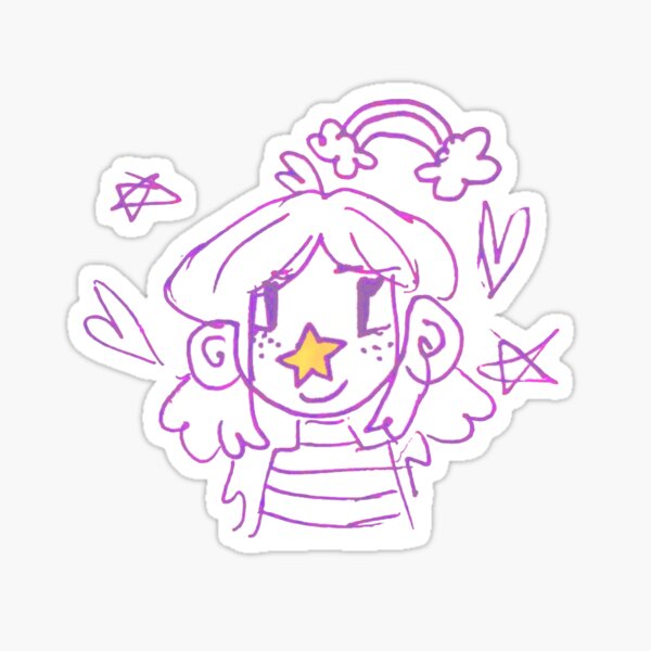star nose- stickers and prints Glossy Sticker
