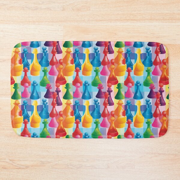 Item preview, Awesome Rainbow Chess Board pattern designed and sold by Sp3ctrumOfColor.