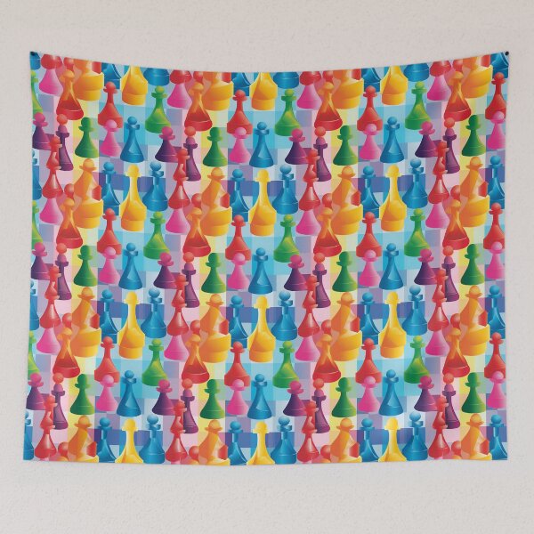 Item preview, Awesome Rainbow Chess Board pattern designed and sold by Sp3ctrumOfColor.