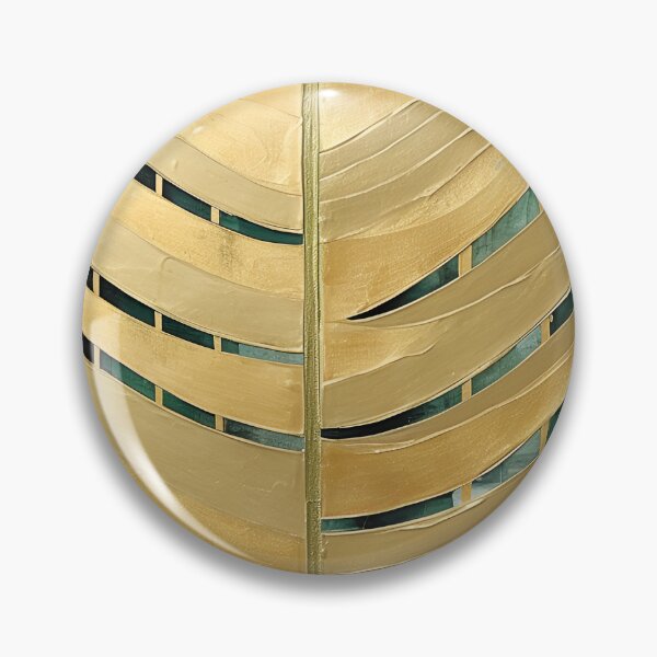Item preview, Modern Art in Green Acrylic and Gold Foil designed and sold by Bomba Visual.