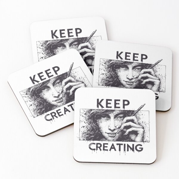 Item preview, Keep Creating Drawing designed and sold by TomFrontierArt.