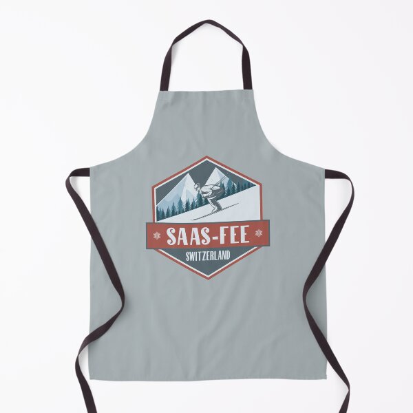 Item preview, Saas-Fee Switzerland Vintage Skiing Design designed and sold by CynthiaGraphics.