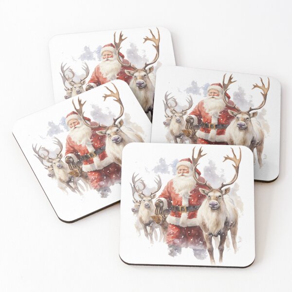 Item preview, Santa Claus with his reindeer designed and sold by MrRares21.