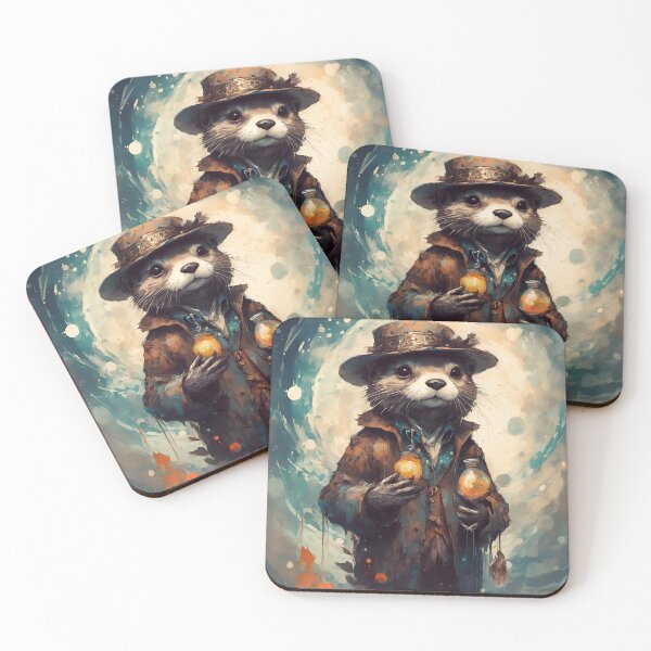 Item preview, Steampunk Otter With Magic Potions designed and sold by Angelandspot.