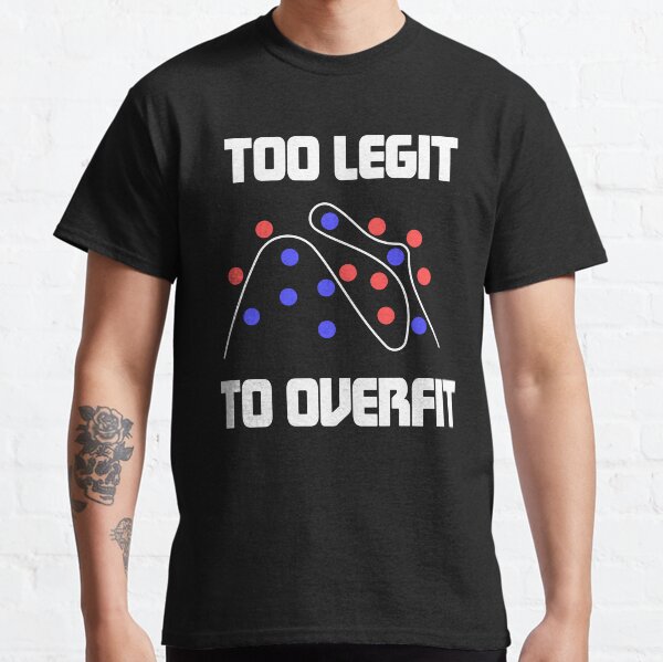 Item preview, Too Legit To Overfit designed and sold by ScienceCorner.