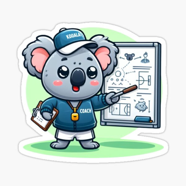 Item preview, Cute Koalified Coach ,Koala Coach Art Cute, Animal Trainer Design designed and sold by hopel71.