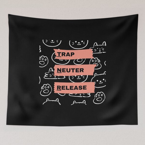 Item preview, trap neuter release TNR cat background designed and sold by artiegallery.