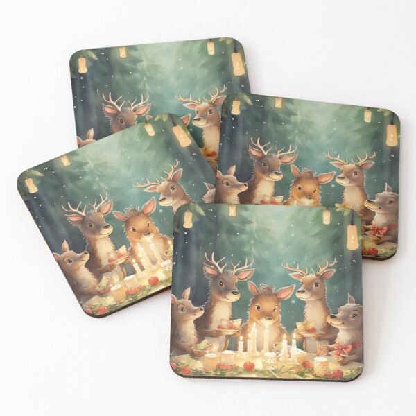 Item preview, Festive Reindeer Banquet designed and sold by cute-animals99.