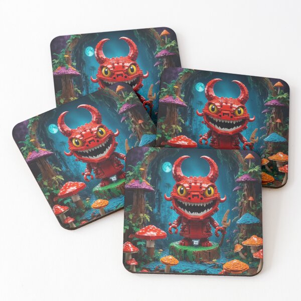 Item preview, Psychedelic Art: The Devil's Temptation Matrix with Magical Mushrooms designed and sold by luminamatrixart.