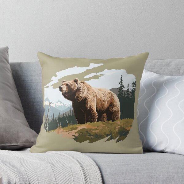 Artikelvorschau, Mountain Monarch Grizzly - Outdoor Wildlife Series | WanderUpNorthCo entworfen und verkauft von WanderUpNorth.