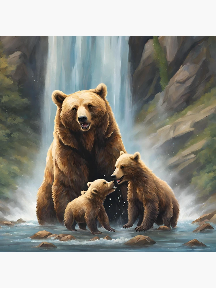 ALASKA BABY BEAR kisses - Mama Bear and Baby Bear - Cute Baby Bear Cub  Photos - Bear Wall Art - Mama Bear - Mama and Baby - Nursery Wall Art