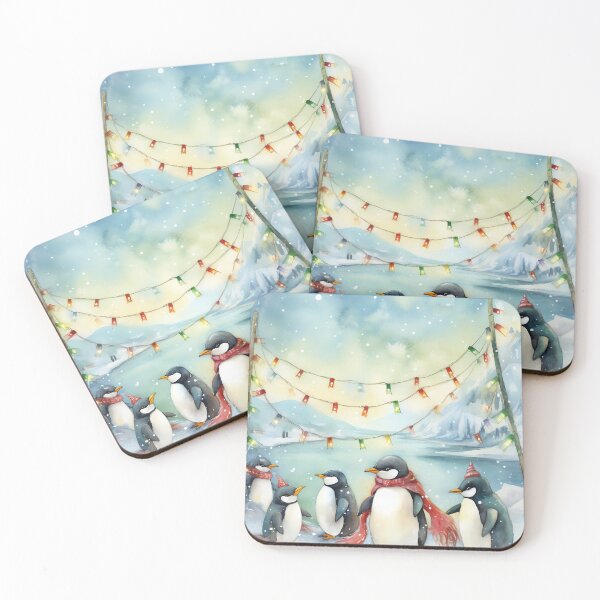 Item preview, Twinkling Penguin Parade designed and sold by cute-animals99.