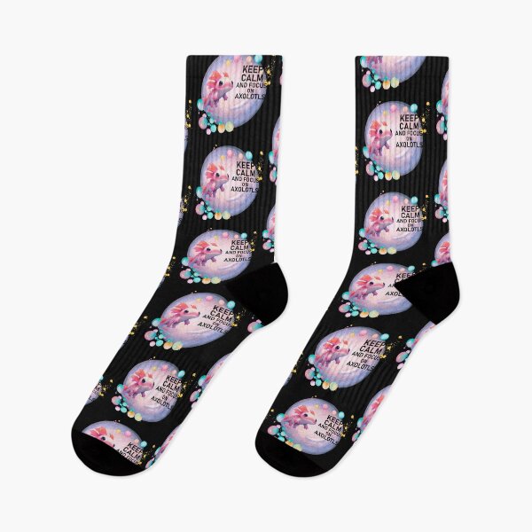 Item preview, Axolotl Serenity: Keep Calm and Focus on the Aquatic Charm designed and sold by s-n-s-designs.