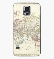 Vintage Map of The World (1816) Case/Skin for Samsung Galaxy