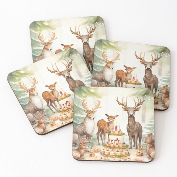 Item preview, Festive Reindeer Banquet designed and sold by cute-animals99.