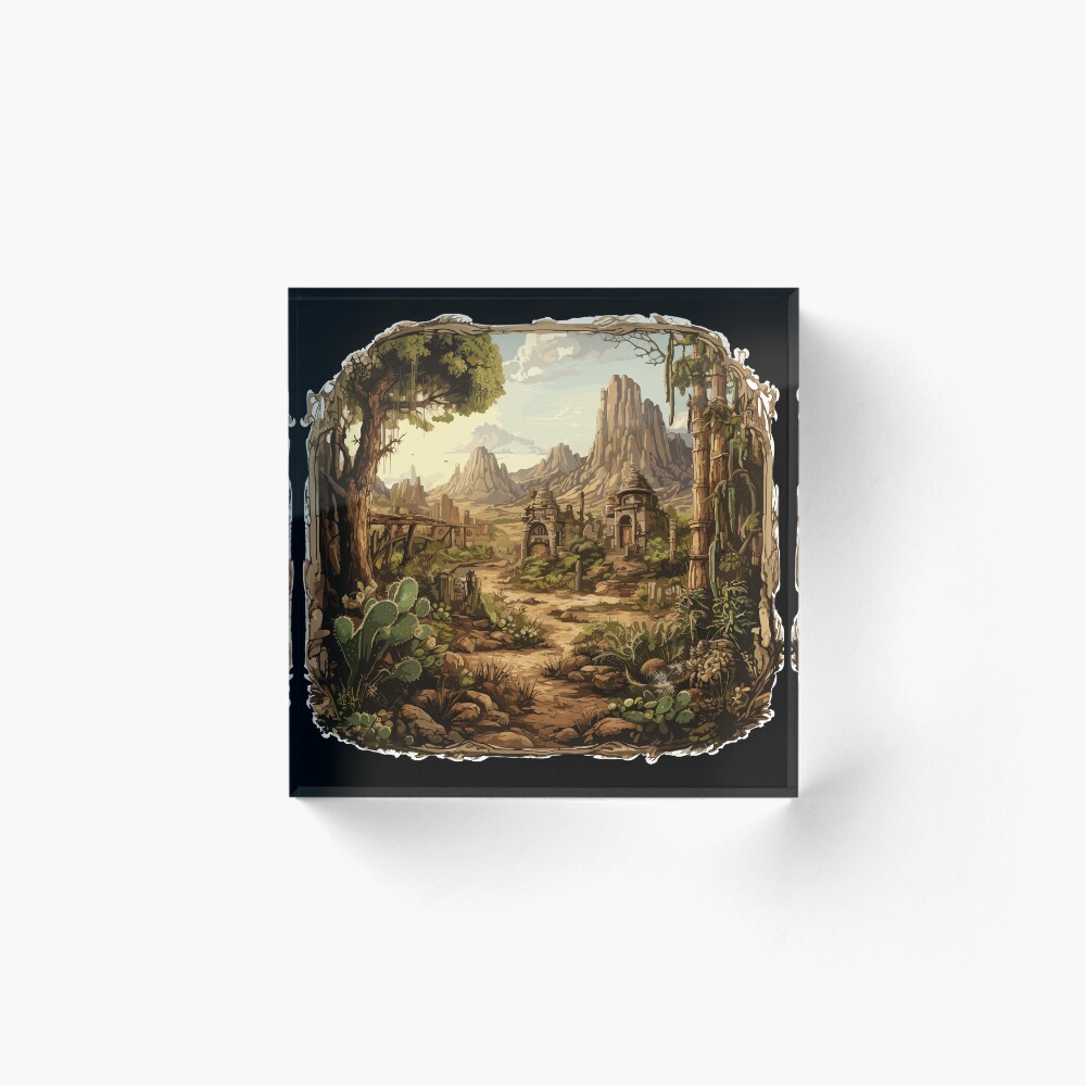 Vista previa del artículo con la obra «Bloque acrílico», diseñado y vendido por MrERNST.