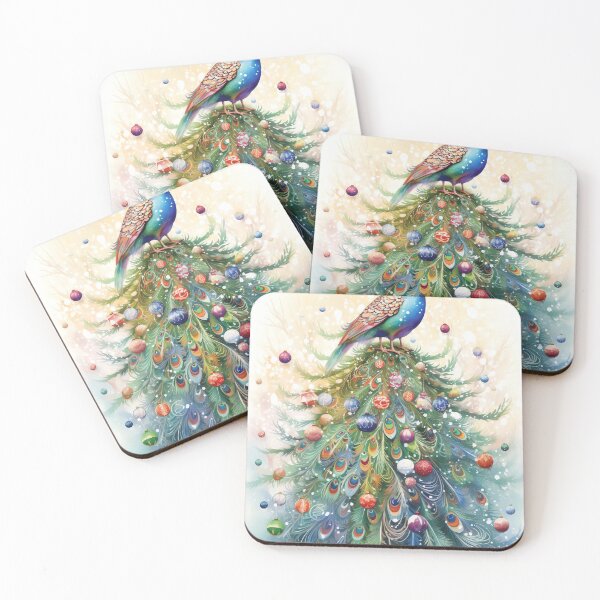 Item preview, Colorful Peacock Parade designed and sold by cute-animals99.