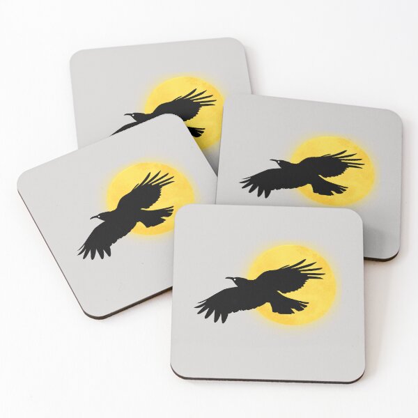 Item preview, Black raven with full moon night designed and sold by erozzz.
