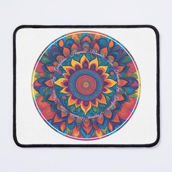 Item preview, Floral colorful mandala designed and sold by AnnMaryGreenArt.