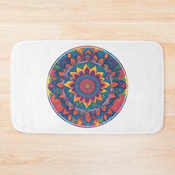 Item preview, Floral colorful mandala designed and sold by AnnMaryGreenArt.