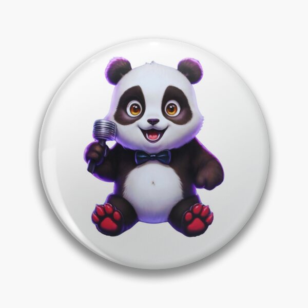 Item preview, Cute Karaoke Panda Sticker designed and sold by ColorMarketNew.