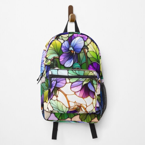 Item preview, Stained Glass Pansy Mosaic designed and sold by Matt's Artificial Nature.