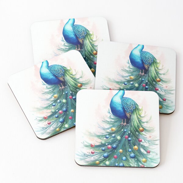 Item preview, Peacock Christmas Cheer designed and sold by cute-animals99.