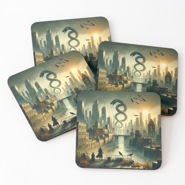 Item preview, Cyberpunk Futuristic  Dystopian City designed and sold by Saltycrowshop.