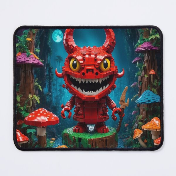 Item preview, Psychedelic Art: The Devil's Temptation Matrix with Magical Mushrooms designed and sold by luminamatrixart.