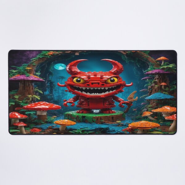 Item preview, Psychedelic Art: The Devil's Temptation Matrix with Magical Mushrooms designed and sold by luminamatrixart.