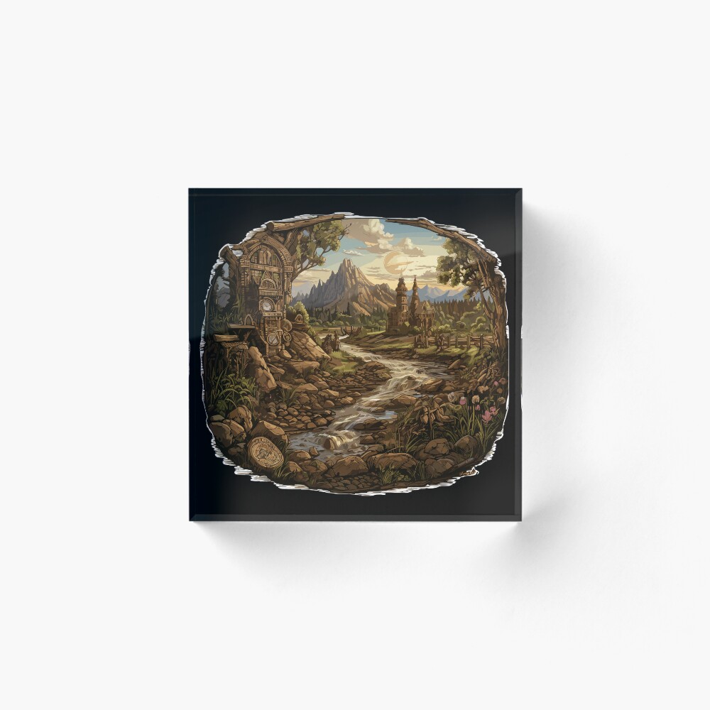 Vista previa del artículo con la obra «Bloque acrílico», diseñado y vendido por MrERNST.