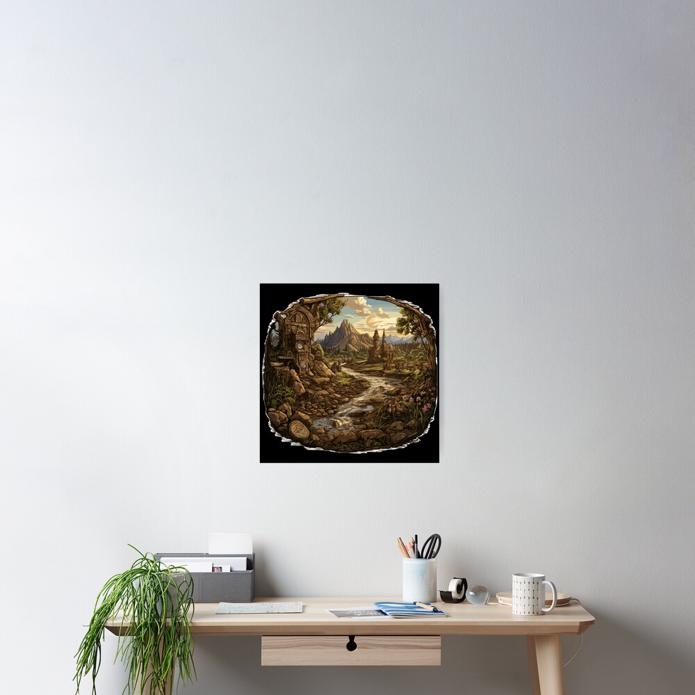 Vista previa del artículo con la obra «Póster», diseñado y vendido por MrERNST.
