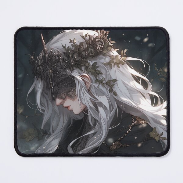 Item preview, Dark Brooding Blindfolded Boss Anime Girl designed and sold by bubblegoth.