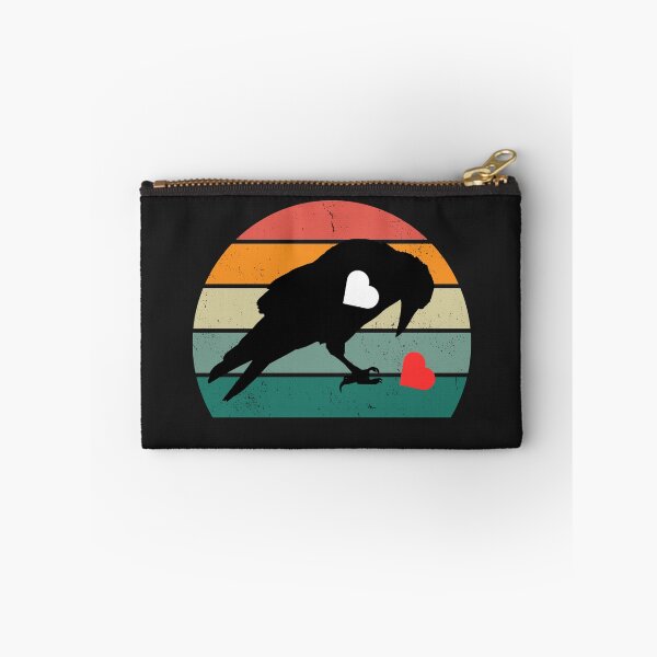 Item preview, Retro sunset and black raven heart eating designed and sold by erozzz.