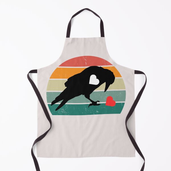 Item preview, Retro sunset and black raven heart eating designed and sold by erozzz.