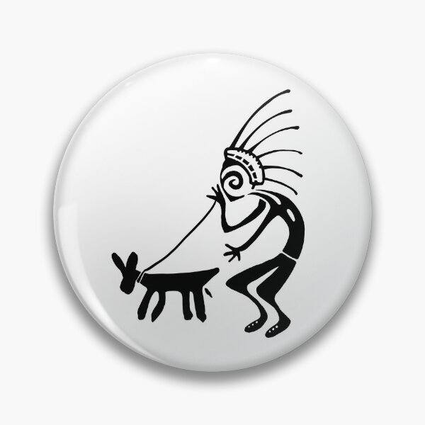 Item preview, Kokopelli doggy black designed and sold by nogamax.