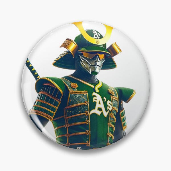 Item preview, Samurai Baseball Superhero Oakland Athletics designed and sold by BaseballGods.