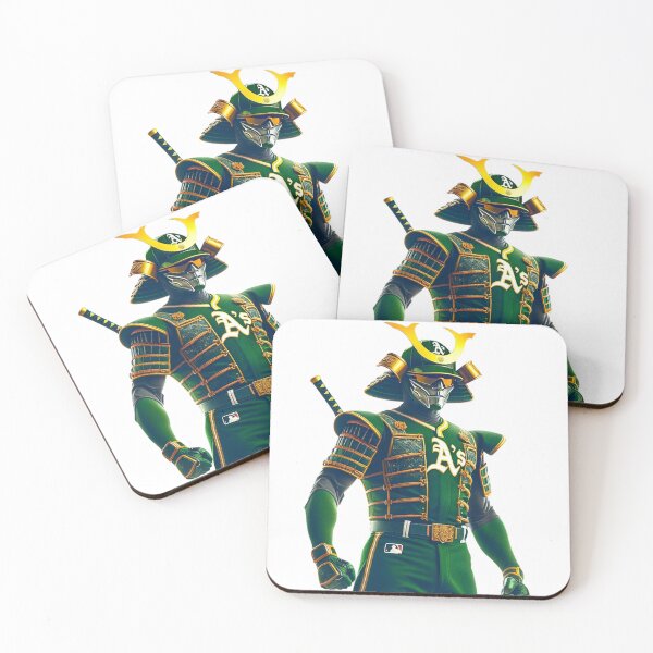 Item preview, Samurai Baseball Superhero Oakland Athletics designed and sold by BaseballGods.
