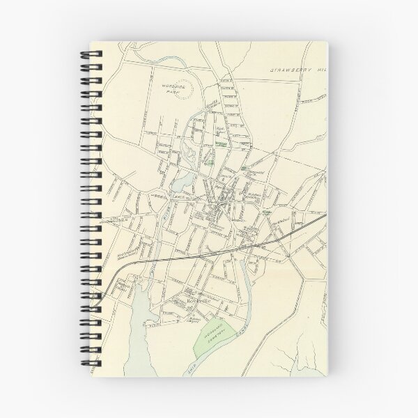 Item preview, Vintage Map of Stamford CT (1893) designed and sold by BravuraMedia.