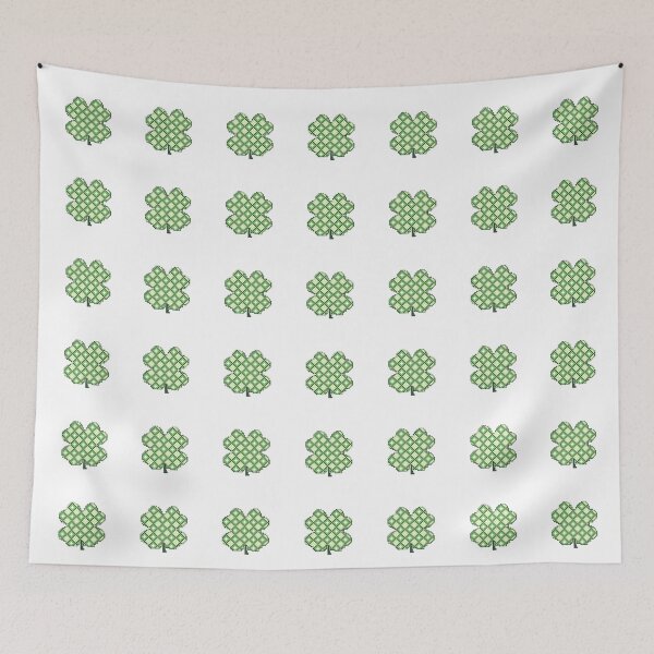 Item preview, Quilt of Plaid Shamrocks designed and sold by JessCauseStitch.