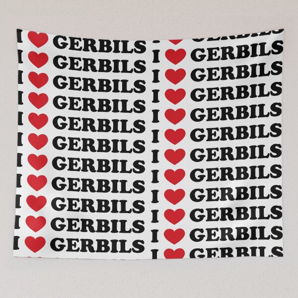 Item preview, Furry Hearts: Gerbil Love Design designed and sold by EmeraldeaArt.