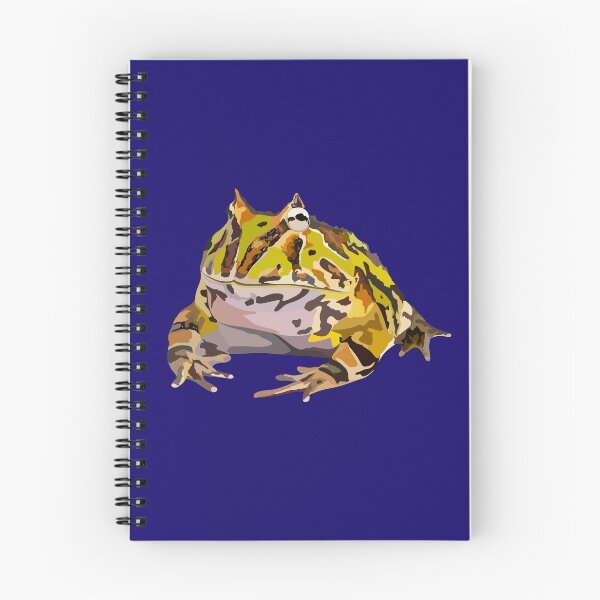 Item preview, H is for Horned Frog,Horned Frog Illustration – Bold and Camouflaged Rainforest Amphibian Artwork designed and sold by PrettylittlepastelUk.