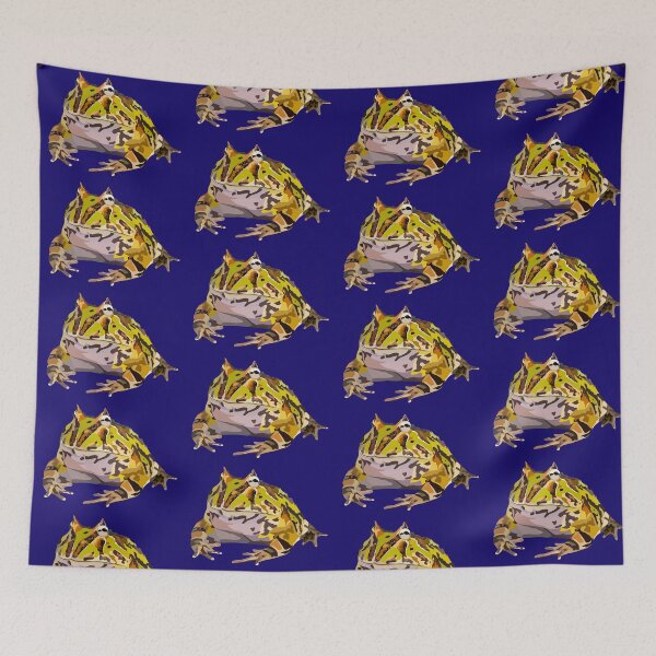 Item preview, H is for Horned Frog,Horned Frog Illustration – Bold and Camouflaged Rainforest Amphibian Artwork designed and sold by PrettylittlepastelUk.