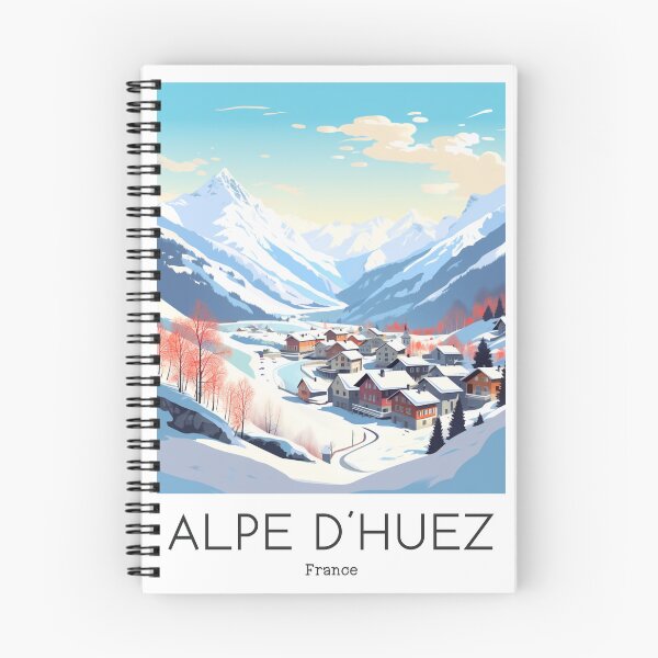 Item preview,  A Vintage Travel Illustration of Alpe d´Huez - France  designed and sold by GoodOldVintage.