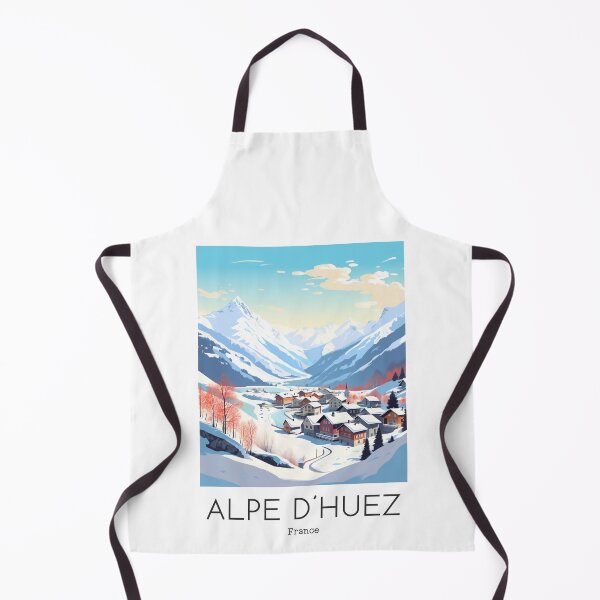 Item preview, A Vintage Travel Illustration of Alpe d´Huez - France designed and sold by GoodOldVintage.