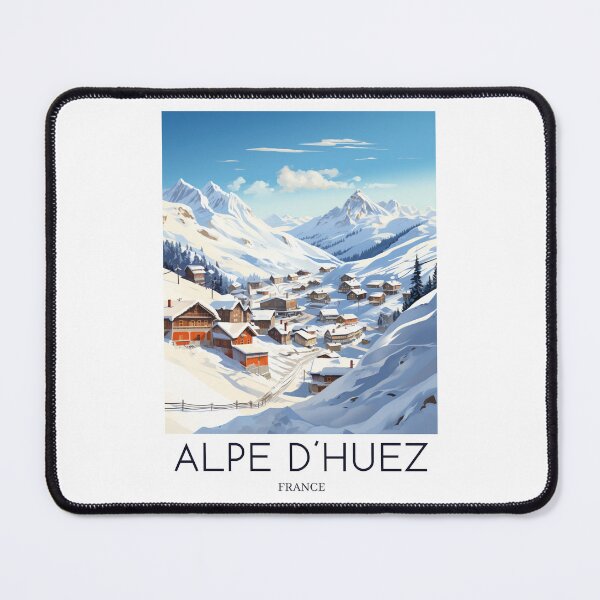 Item preview, A Pop Art Travel Print of Alpe d´Huez - France designed and sold by StudioRedKoala.